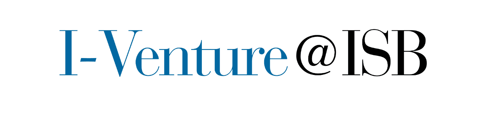 logo of IVenture @ ISB, it fosters entrepreneurship and nurtures start-ups.